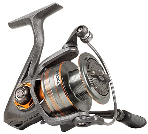 Mitchell Mitchell MX2 Angelrolle, Spinnrolle, Raubfischangeln, Forelle, Wolfsbarsch und Zander, Unisex, Schwarz, 2000, Vorderbremse