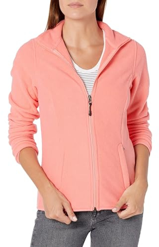 Amazon Essentials Femme Veste à Fermeture Éclair intégrale, en Polaire Douce, Coupe Classique (Grandes Tailles Disponibles)
