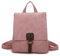 OBC Damen Rucksack Tasche Crossbody Handtasche Messenger Schultertasche Umhängetasche Shopper Vintage Kuriertasche Überschlagtasche Leder Optik Rosa