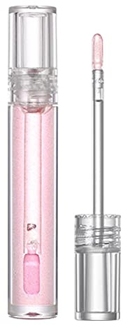 URFEDA 3D Gloss à Lèvres Pailleté, Gloss Hydratant à Lèvre, Miroir Gloss, Rouge à Lèvres Liquide, Rouge à Lèvres Longue Tenue, Brillant à Lèvres Convient à Tous Les Types de Peau(Rose, 5g)