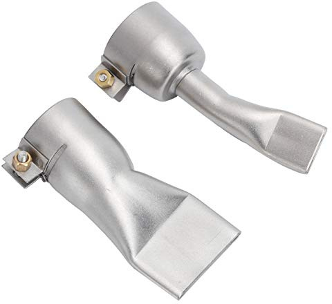 2 Piezas Pistola de Soldar Boquilla Plana 20 Mm Pequeña 40 Mm Punta Grande para Herramienta Soldadora Acero Inoxidable Escenario de AplicacióN la Soldadura Plana N para Soldadura