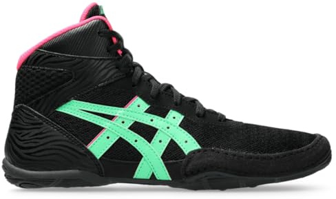 ASICS Kid's Matflex 7 Grade School Wrestling Shoes, 1, Black/NEW Leaf