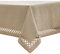 MIULEE Leinen Optik Tischdecke Creme Tischdecken 140x180cm Abwaschbar Lotuseffekt Eckig Rechteckig Tischtuch Polyester Wasserabweisend Tischwäsche Abwischbare Tafeldecke für Party Küche