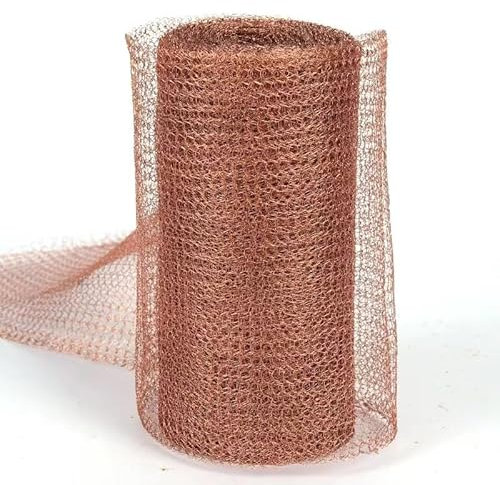 Funnytek Bande de cuivre contre les escargots, protection contre les escargots, clôture en cuivre, filet en cuivre, fil de cuivre, laine de cuivre, pour jardin, répulsif anti-limaces, plate-bande