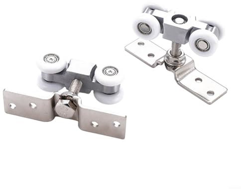 Advokingtap Kit de quincaillerie pour porte coulissante, rail de porte coulissante, convient pour les portes suspendues pliantes de salle de bain