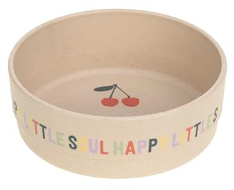 LÄSSIG Ciotola per bambini Stoviglie per bambini senza melamina, senza BPA, per lavastoviglie e microonde/Bowl Happy Fruits Cherry