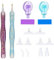 18 Stück 5D Diamant Painting Stifte Set,Kunstharz Diamant-Malstift, Diamond Painting Zubehör mit Diamant Malerei Kleber Ton Ersatz Stiftköpfen für DIY Handwerk