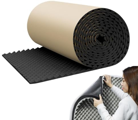 Barrière de réduction du bruit, mousse d'isolation acoustique, panneaux acoustiques insonorisants et imperméables, panneaux insonorisants pour murs, rouleaux acoustiques en mousse isolante, adhésif