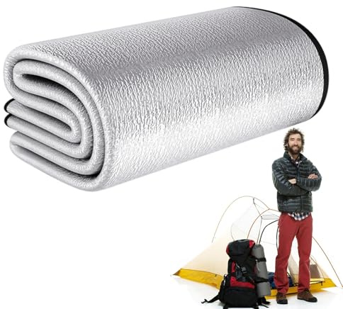 Generico Tappetino Da Campeggio Per Tenda - Tappetino Isolante In Foglio Di Alluminio 200x200 Cm | Da Picnic Per Picnic In Campeggio Sulla Spiaggia