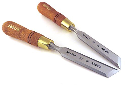 Narex Right & Left 20 mm (13/16 Inch) Skew Paring Chisels 811120/811170