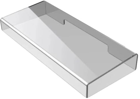 UKCOCO Protector de teclado acrílico - Cubierta a prueba de polvo para teclados de 104 teclas protege contra el polvo y la suciedad transparente 35 cm x 13,5 cm