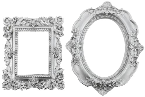 Garneck 1 Ensemble 2 Pièces Ornements De Cadre Photo Mini Cadres Photo Vintage Fournitures Photo Accessoires Photo Mini-Cadres Ornement De Cadre Photo Miniature Cadre De l'image Plastique