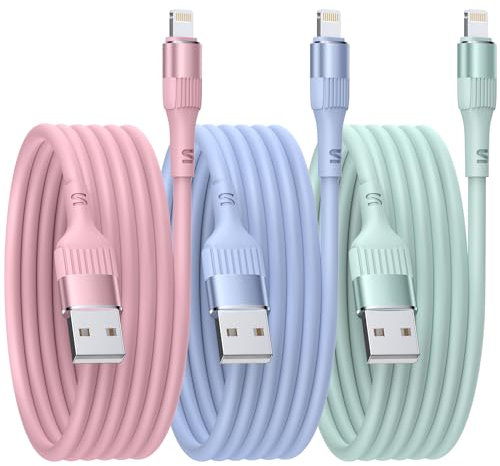 iphone ladekabel 3Pack 1.8M apple lightning kabel Kieselgel iPhone Schnellladekabel [MFi-Zertifiziert ] für iPhone 14 13 12 11 Pro Max Mini XR XS X 8 7 6 6s Plus SE 2020