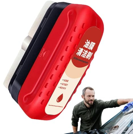 Film oléophobe pour vitres d'automobiles, 120ml brosse de nettoyage de film d'huile automobile, nettoyant puissant pour pare-brise et dissolvant de film d'huile