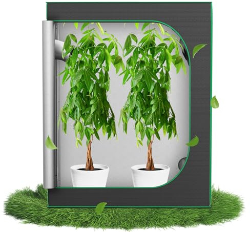 Aufun Grow Tent, 120 x 60 x 150 cm, odlingsskåp för växter, odlingstält, växthus låda, trädgård, odlingslåda, odlingstält, inomhustält, odlingstält för blommor, små tomater, hydrogrön