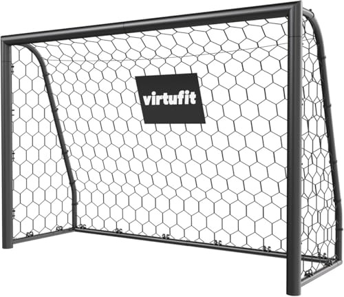 Virtufit Fußballtor Premium- Fussballtore - für Garten Kinder und Erwachsene - 180 x 120 x 60 cm- ideal für Kindertraining & Technikübungen