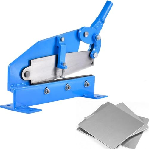 Tijeras manuales de palanca de metal planas, tijeras de chapa de acero de 300 mm, tijeras de metal, tijeras de mesa, tijeras de mesa para chapa de 2,5 mm de grosor, tijeras de metal