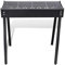 Eleganz Barbecue colonne carré en acier – Parfait pour le jardin, le balcon et le camping – Durable et facile à nettoyer