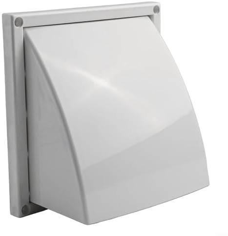 Salida de conducto ABS resistente a la intemperie con una válvula para una mejor gestión del aire (100 mm)