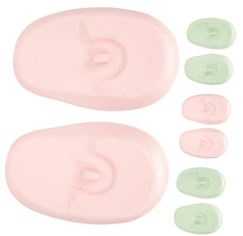 CLISPEED 4 paia Cuffie Protettive in Silicone per Orecchie Riutilizzabili Resistenti al Calore e Impermeabili Copri Orecchie per Tintura e Styling Capelli Protezione Sicura Contro Sostanze