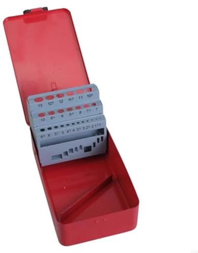 Wadakada Estuche de 25 Brocas Helicoidales, Dispensador de Brocas, Organizador, Caja de Almacenamiento Vacía con Índice de Brocas.