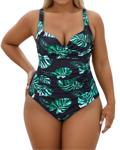 Traje De Baño Mujer Tallas Grandes Mujer Bañador Reductor Barriga Blanco Bañadores con Aros Señora Talla Grande Natación Rayas Fatos Banho Mayor Relleno Elástico Sin Tirantes Bikini Pecho 5XL Secado