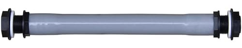 Garantia Regentonnen Verbindungsset 3/4“ (19 mm, Schlauchlänge 25 cm, Verbindungsschlauch für Regenwasser-Tonnen, inkl. 2 Schlauchstutzen mit Kontermutter) 504017