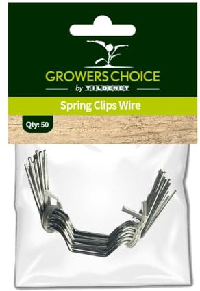 Tildenet SCW-50 Spring Clips Wire, Silver