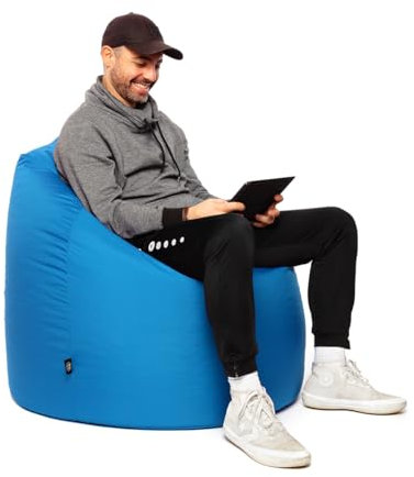 patchhome Sillones Puff, Saco de Asiento gota forma para in & outdoor XL 300 litros – Con relleno de poliestireno en 25 Varios. Colores y 3 Tamaños