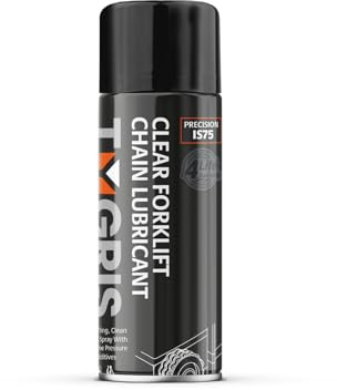 Tygris 400ml IS75 Premium Clear Chain & Bearing Lubricant Spray – High Temperature Mineral Oil Aerosol with Extreme Pressure Additives – Non-Staining Industrial Chain Oil