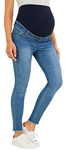 Vertbaudet 7/8 Slim-Fit-Jeans für die Schwangerschaft Blue Stone 44