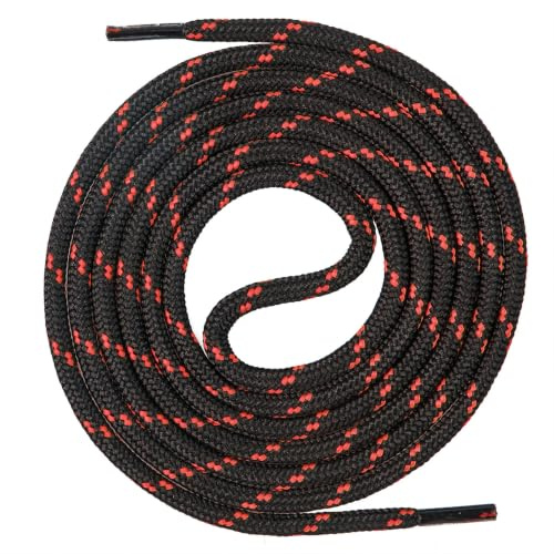 Mount Swiss Lacci per scarpe rotondi, ø 4,5 mm, di alta qualità, resistenti agli strappi, in poliestere resistente, per scarpe da trekking, scarpe da lavoro, scarpe da montagna e da trekking