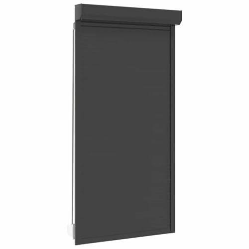 vidaXL Roller Shutter Aluminium 110x220 cm Anthracite - Weather, Abrasion-, Energy-Efficient, Enhances Privacy, Easy to Install, Complete with Mounting Hardware