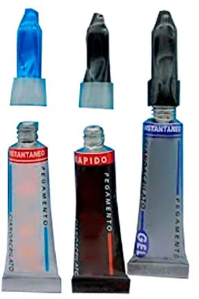 Tradineur - Kit de 3 pegamentos de gel transparente, rápido e instantáneo, superficies de coche, joyeria, ceramica