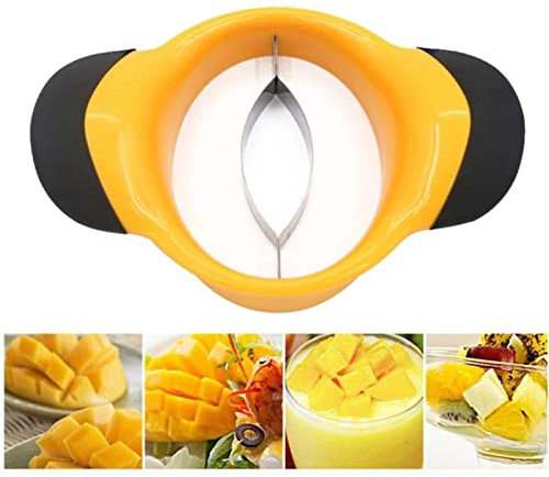 Taglierina per mango – Separatore per mango in acciaio inox – Mango Affettatrice – Peli e Condividi il mango