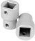 Schellenberg 17132 Set 12 mm vierkantig für aussen Jalousien, zur Nachrüstung bei bestehendem Raffstore, 2 Adapter inkl. Schrauben Raffstoreadapter
