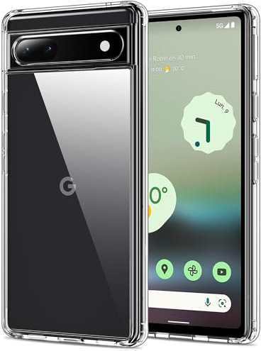 HOOMIL Crystal Clear Hülle für Google Pixel 6A, Anti Gelb Durchsichtig Handyhülle Stoßfest Schutzhülle - Transparent