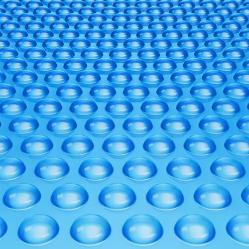 VEVOR Copertura Solare per Piscina, 10,97 x 5,49 m, Copertura Solare per Piscina Rettangolare, Spessore 0,3 mm, Protezione per Piscina per Piscina Interrata Fuori Terra, per Riscaldamento Acqua, Blu