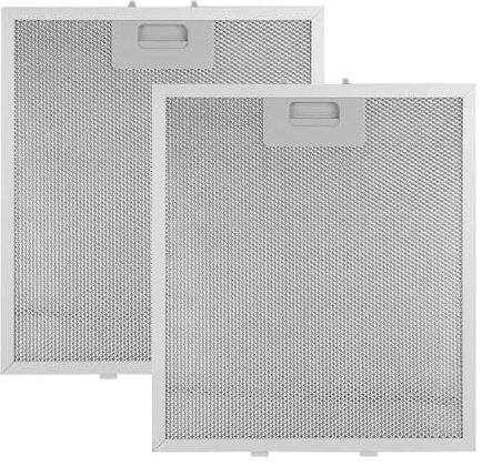 3-Layer Aluminum Cooker Hood Grease Filter - Metal Replacement Extractor Fan Filters for Leading Brands - 320x260mm, 2PCS