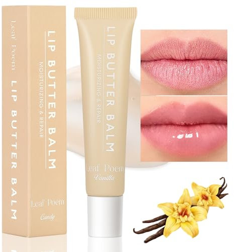 Ledeak Baume à Lèvres Teinté, Gloss Repulpant Lip Butter Balm, Apaisant Summer Beurre Pour Les Lèvres, Hydratant Lip Gloss Set Pour Les Femmes (01# Vanille, Taille unique)