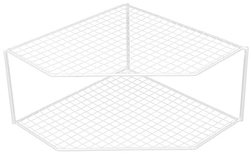 TOPPERFUN Organizador De Sartenes y Ollas De Doble Capa para Encimera Estante Esquinero Multiuso para Cocina y Hogar Soporte Seguro y Compacto para Almacenamiento Versátil