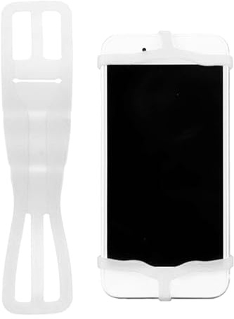 Gvblkq Soporte de teléfono para Bicicleta, Banda de Silicona, Soporte para Linterna, Correa de teléfono, 19 g, Seguro y fiable, Soporte para teléfono móvil para Bicicleta de montaña, Manillar, luz de