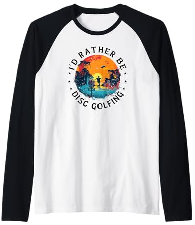 Disc-Golf-Joueur Disc-Golfing Game Dictons drôles Disc-Golf Manche Raglan