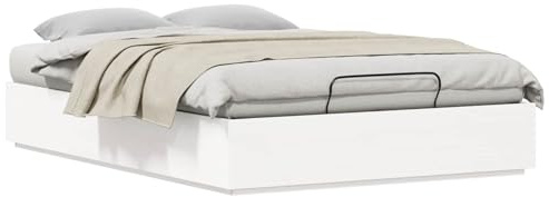 vidaXL Estructura de Cama Ottoman con Almacenamiento Blanco