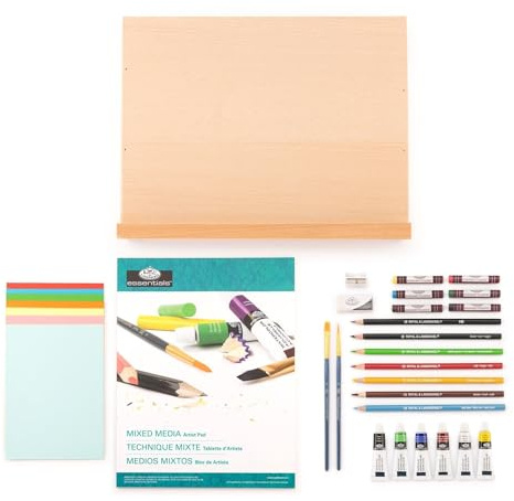 Royal Brush Flat Easel Art Set Medium Mixed Media 40-Piece