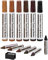 Möbelreparaturset Holzmarker - 13er-Set - Marker und Wachsstifte mit Spitzer-Set für Flecken, Kratzer, Holzfußböden, Tische, Schreibtische, Tischler, Bettpfosten, Ausbesserungen und Vertuschungen