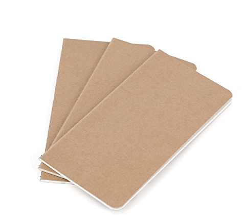 Wanderings A6 Dotted Traveler Notebook Inserts - 10.5x15cm (A6) - Set of 3 Journal Refills for Leather Travel Journals Memos Writing Diaries