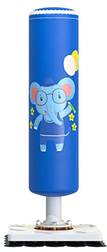 ZXQZ Punchingsäcke Boxsack Boxen, Muay Thai Dekompression Stanzen Sandsack, Entspannende Kickboxtasche für Erwachsene Kinder Standboxsäcke (Color : Blue)