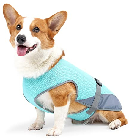 Dog Cooling Vest,Dogs Cooling Jacket,Safe Coat for Summer Sun Protection,Breathable Mesh Ice Vest,Dog Clothes Cool Jackets with Adjustable Straps for Medium,Large Dogs