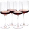 Navaris Bicchieri Vino Set da 4 - Calici Trasparenti Vino Rosso Bianco - Calice Quadrato con Fondo Piatto - Bicchieri Vetro Trasparente per Acqua Aperitivo Birra Dolce